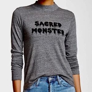 Alexa Chung for AG Jeans Sacred Monster Mock Neck Top EUC size S
